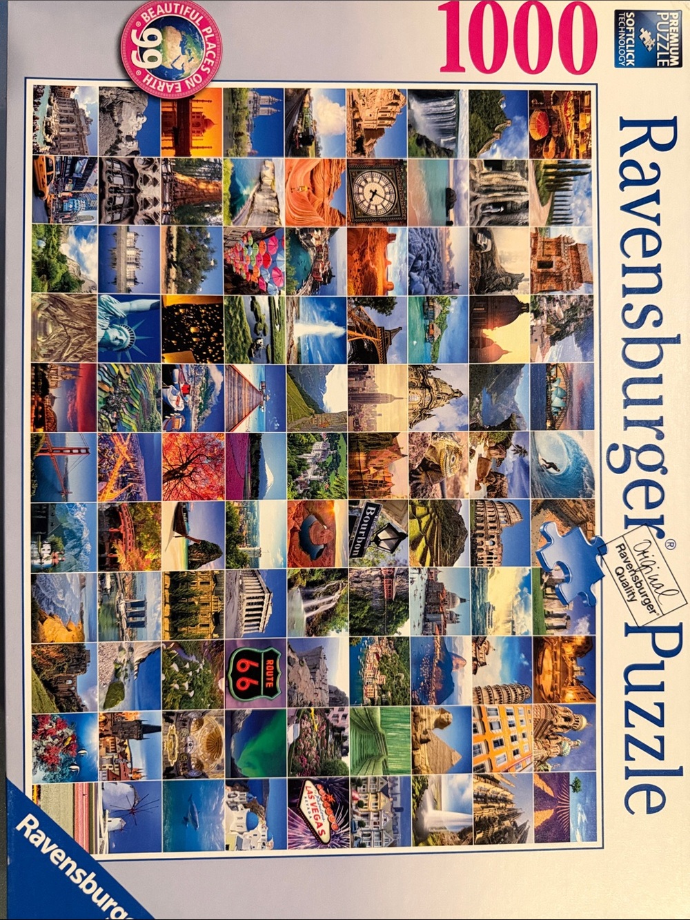 Ravensburger 99 Beautiful Places on Earth 1000 Piece Puzzle no. 193714